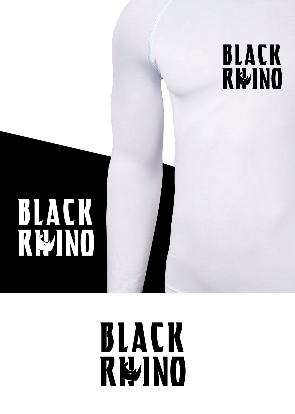 Logo Design by ecorokerz for Black Rhino Gymwear | Design #18806480