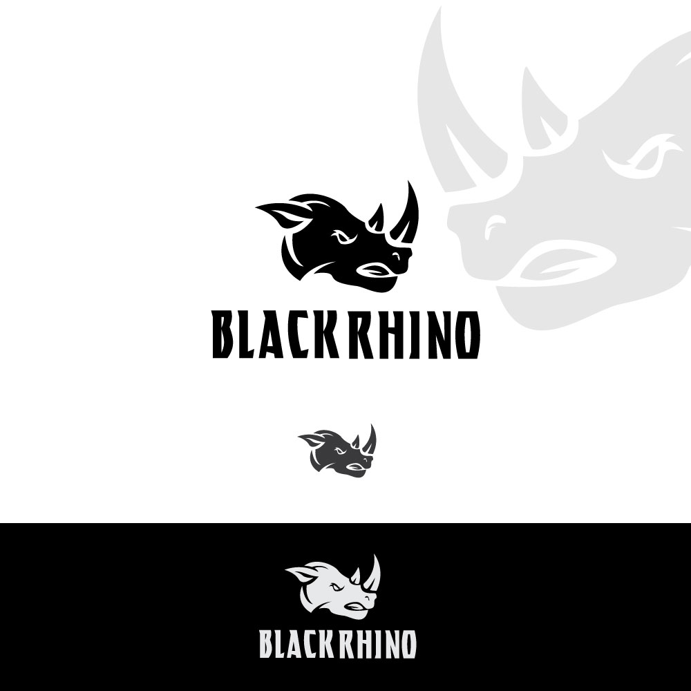 Logo Design by ecorokerz for Black Rhino Gymwear | Design #18807802