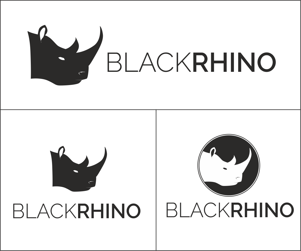 Logo Design by Sandip Panchal for Black Rhino Gymwear | Design #18823715