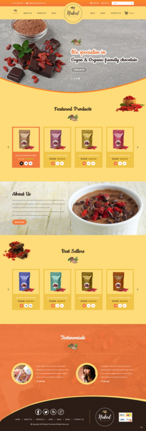 Diseño Web por pb para Naturally Goji | Diseño: #18818724