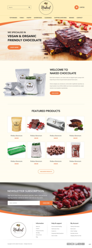 Diseño Web por pb para Naturally Goji | Diseño: #18818728