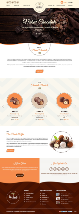 Diseño Web por pb para Naturally Goji | Diseño: #18818731