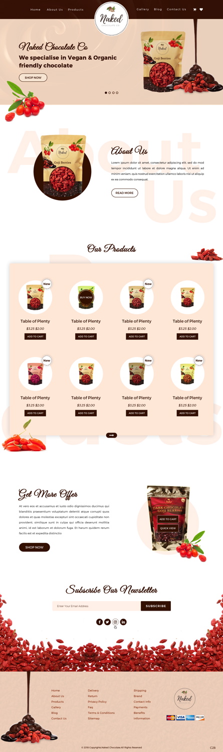 Web Design by pb for Naturally Goji | Design #18818733