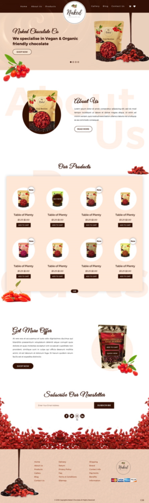 Diseño Web por pb para Naturally Goji | Diseño: #18818733