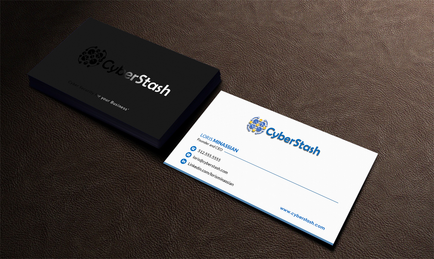 Business Card Design by Pointless Pixels India for CyberStash | Design #18809487