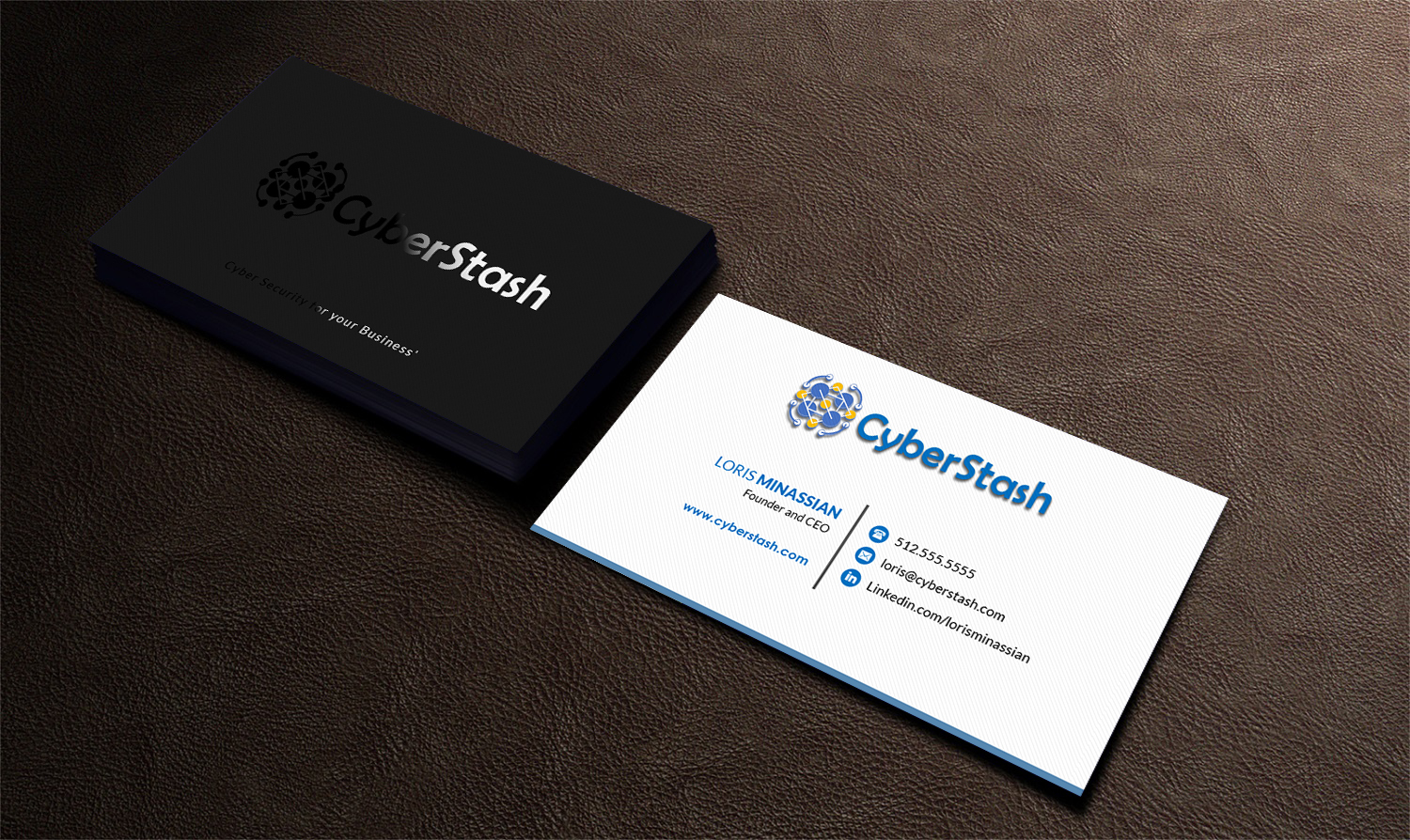Diseño de Tarjeta de Presentación por Pointless Pixels India para CyberStash | Diseño #18813351