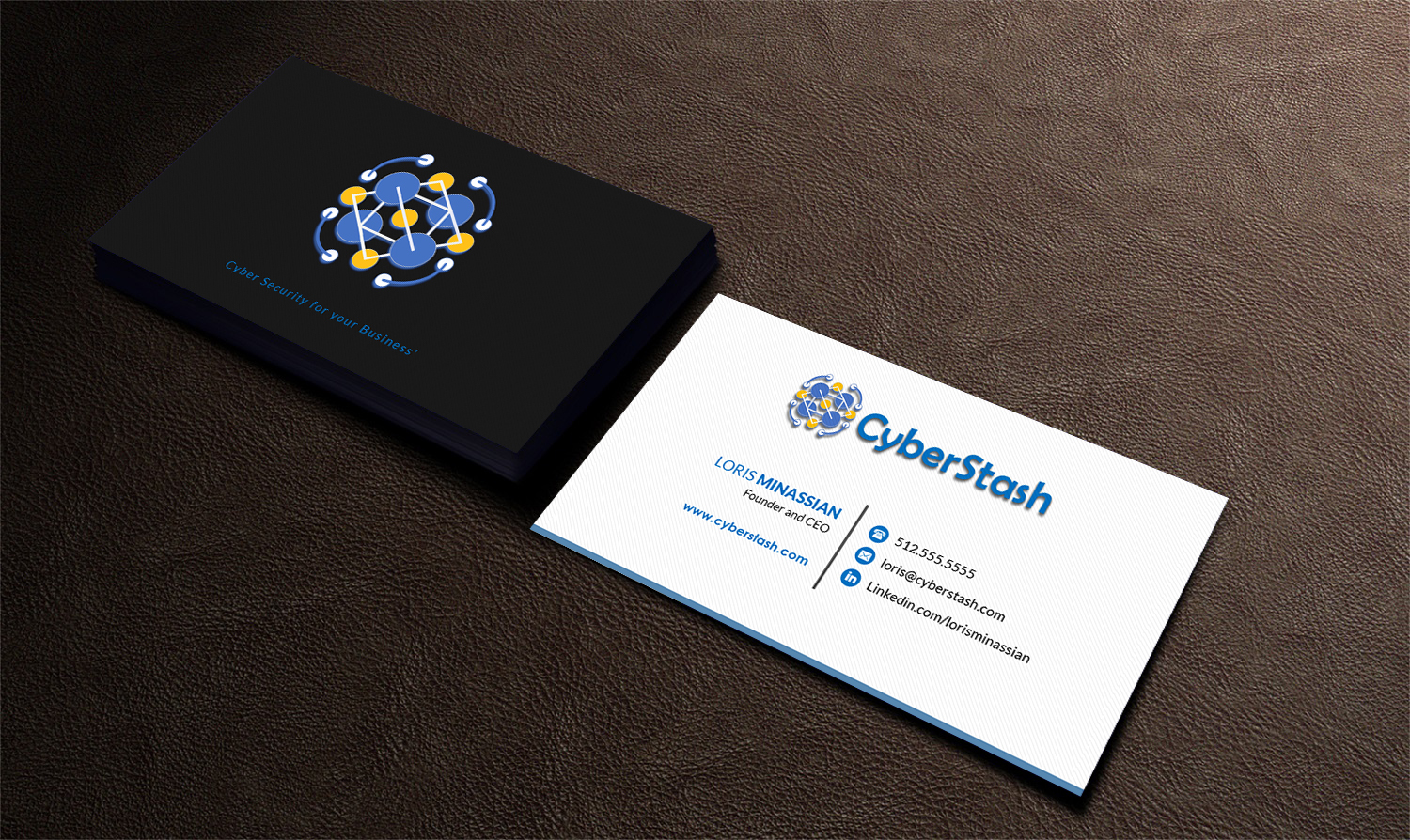 Diseño de Tarjeta de Presentación por Pointless Pixels India para CyberStash | Diseño #18816063