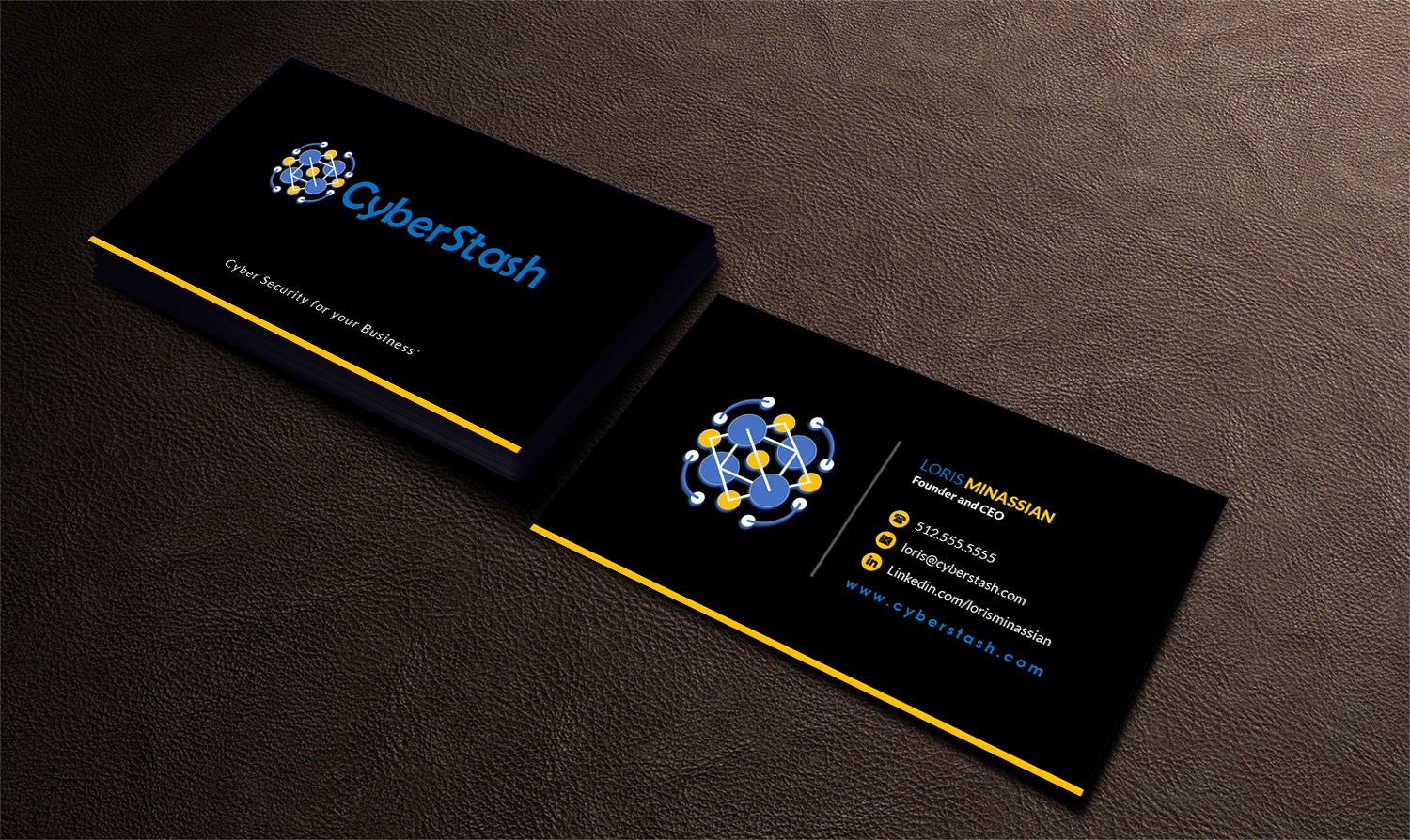 Business Card Design by Pointless Pixels India for CyberStash | Design #18834026