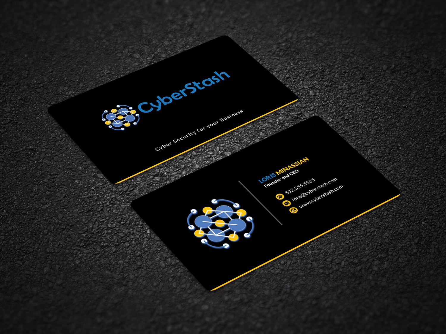Design de Carte de Visite par Pointless Pixels India pour CyberStash | Design #18838882