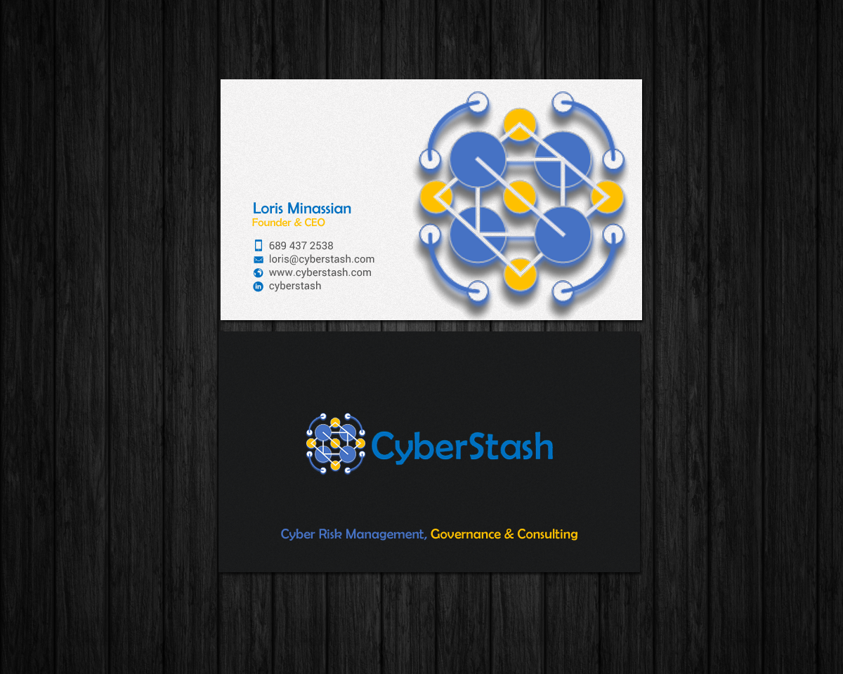 Diseño de Tarjeta de Presentación por chandrayaan.creative para CyberStash | Diseño #18826095