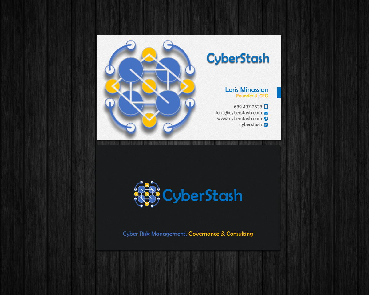 Business Card Design by chandrayaan.creative for CyberStash | Design #18826109