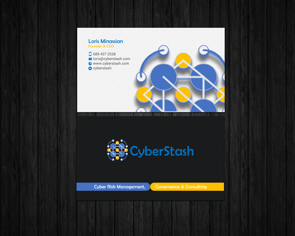 Diseño de Tarjeta de Presentación por chandrayaan.creative para CyberStash | Diseño #18826110