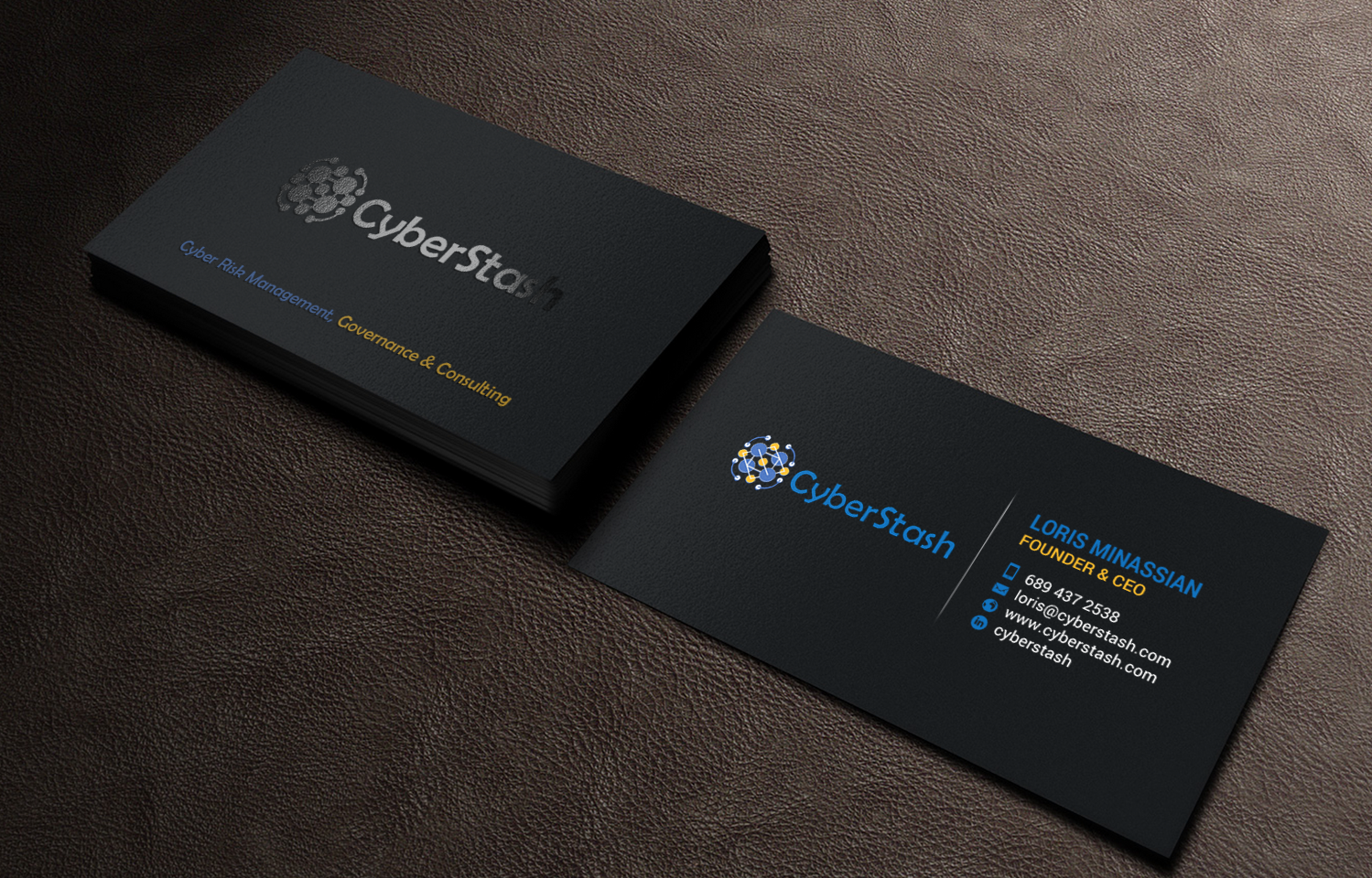 Diseño de Tarjeta de Presentación por chandrayaan.creative para CyberStash | Diseño #18826111