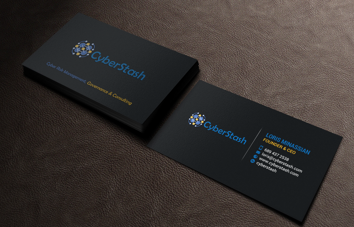 Visitenkarten-Design von chandrayaan.creative für CyberStash | Design #18826114