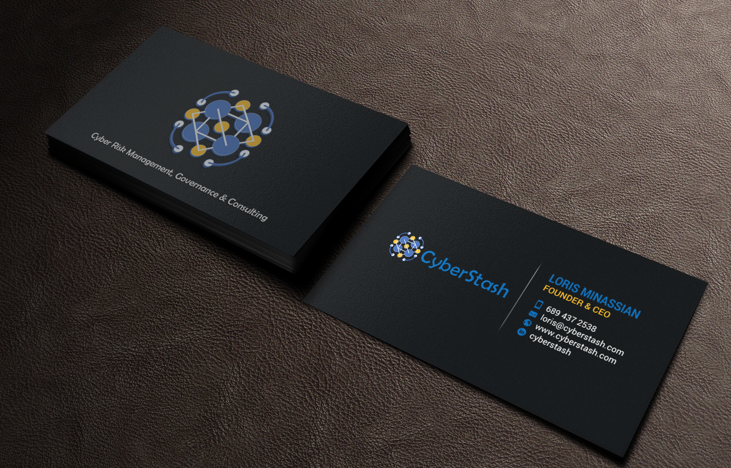 Diseño de Tarjeta de Presentación por chandrayaan.creative para CyberStash | Diseño #18826134