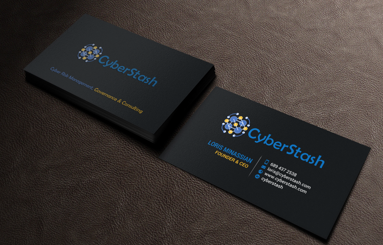 Business Card Design by chandrayaan.creative for CyberStash | Design #18826139