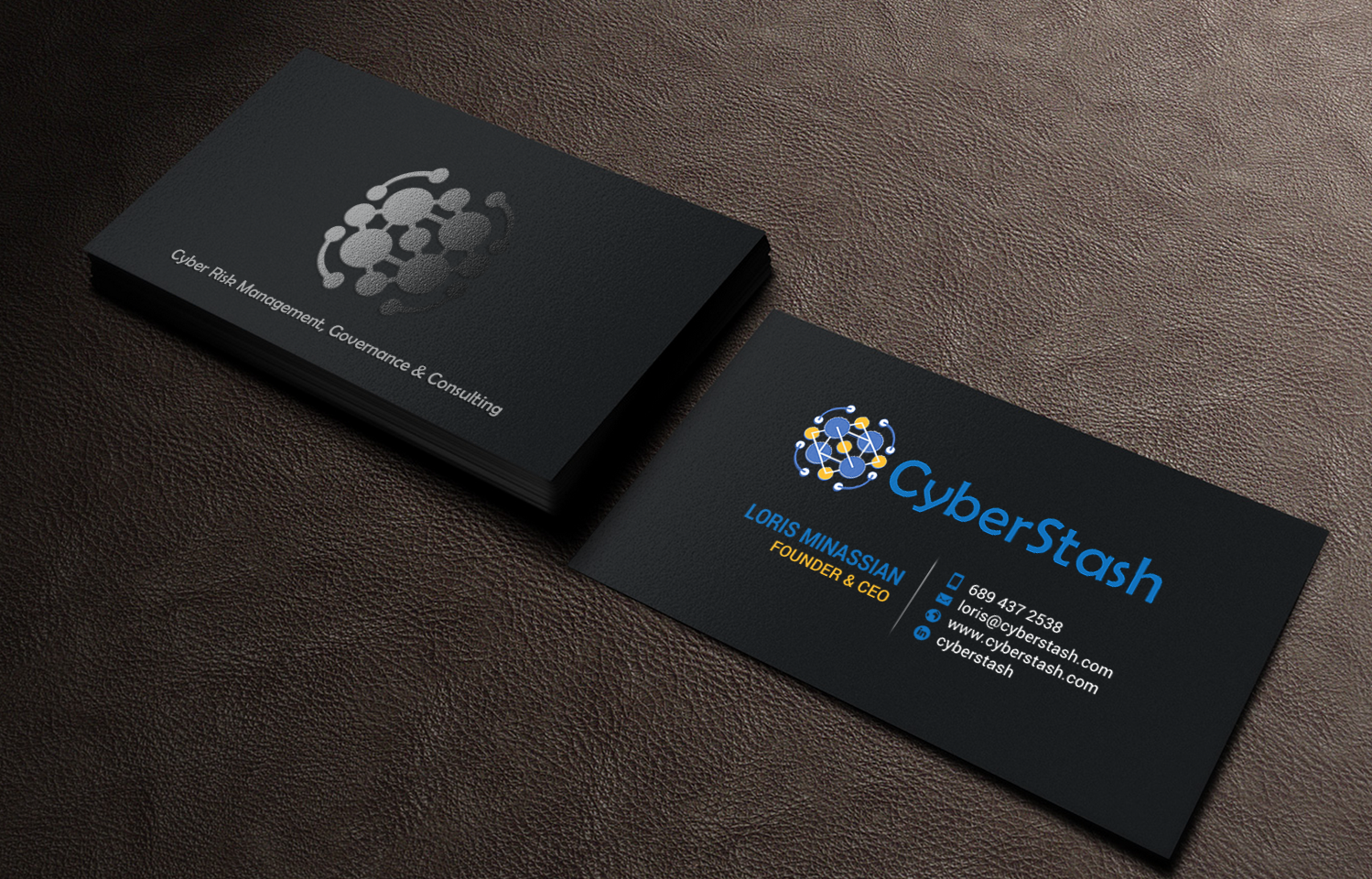 Diseño de Tarjeta de Presentación por chandrayaan.creative para CyberStash | Diseño #18826144