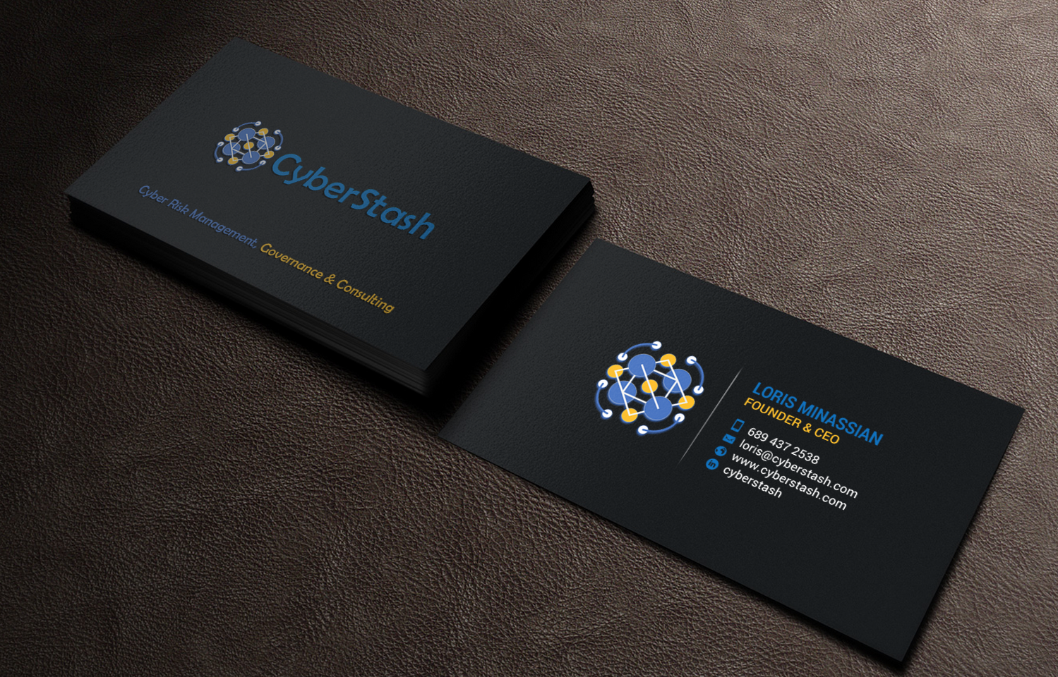 Diseño de Tarjeta de Presentación por chandrayaan.creative para CyberStash | Diseño #18826145