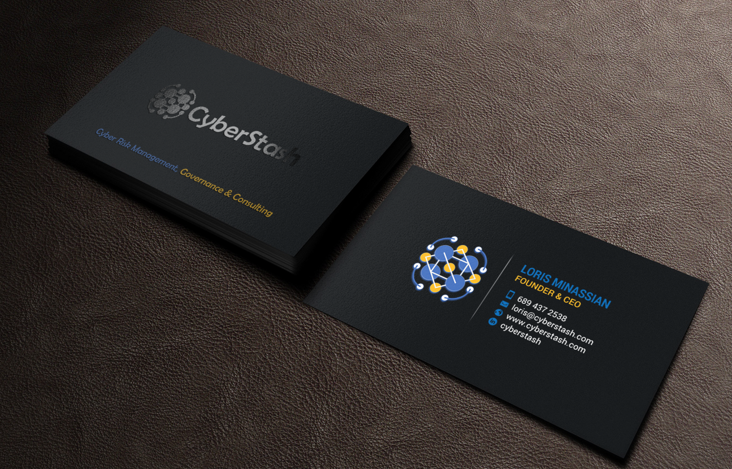 Business Card Design by chandrayaan.creative for CyberStash | Design #18826147
