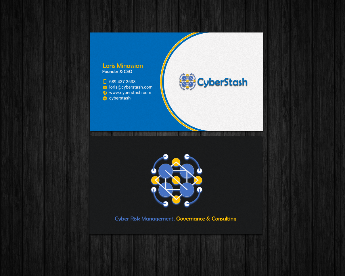 Diseño de Tarjeta de Presentación por chandrayaan.creative para CyberStash | Diseño #18826447