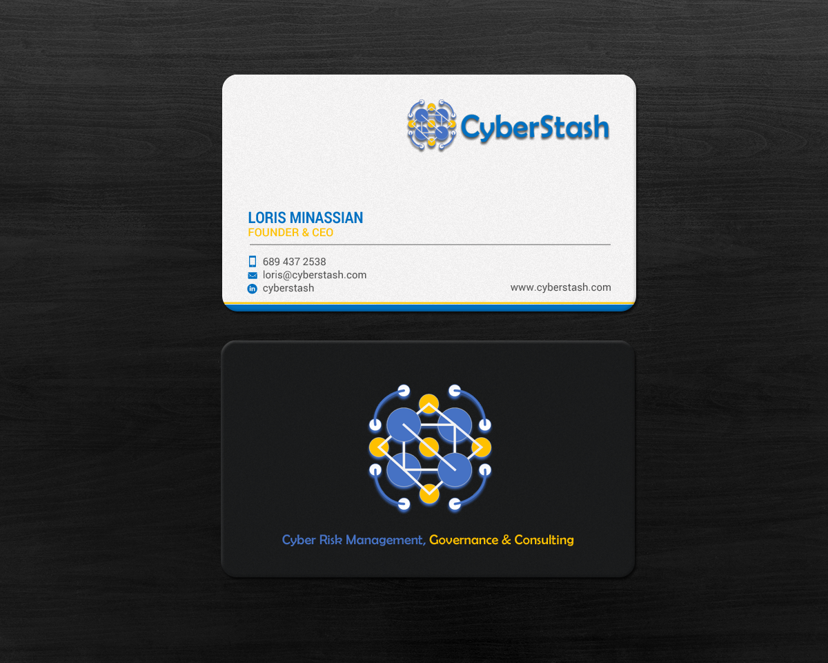 Diseño de Tarjeta de Presentación por chandrayaan.creative para CyberStash | Diseño #18826448