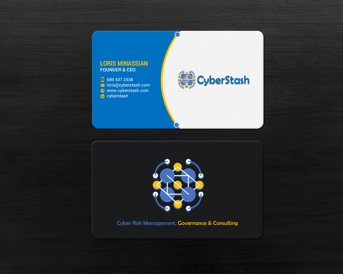 Diseño de Tarjeta de Presentación por chandrayaan.creative para CyberStash | Diseño #18826449