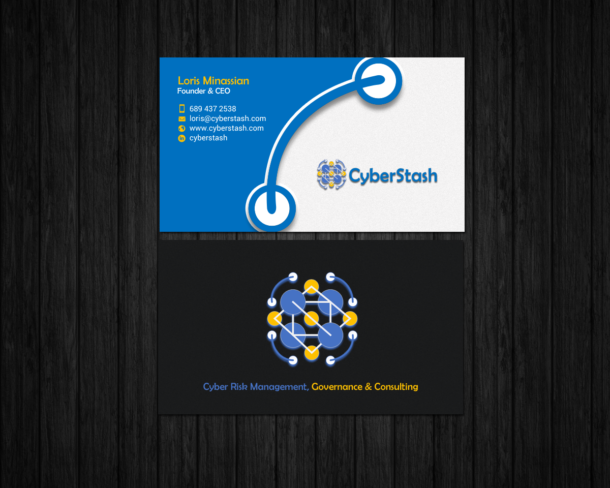 Business Card Design by chandrayaan.creative for CyberStash | Design #18827344