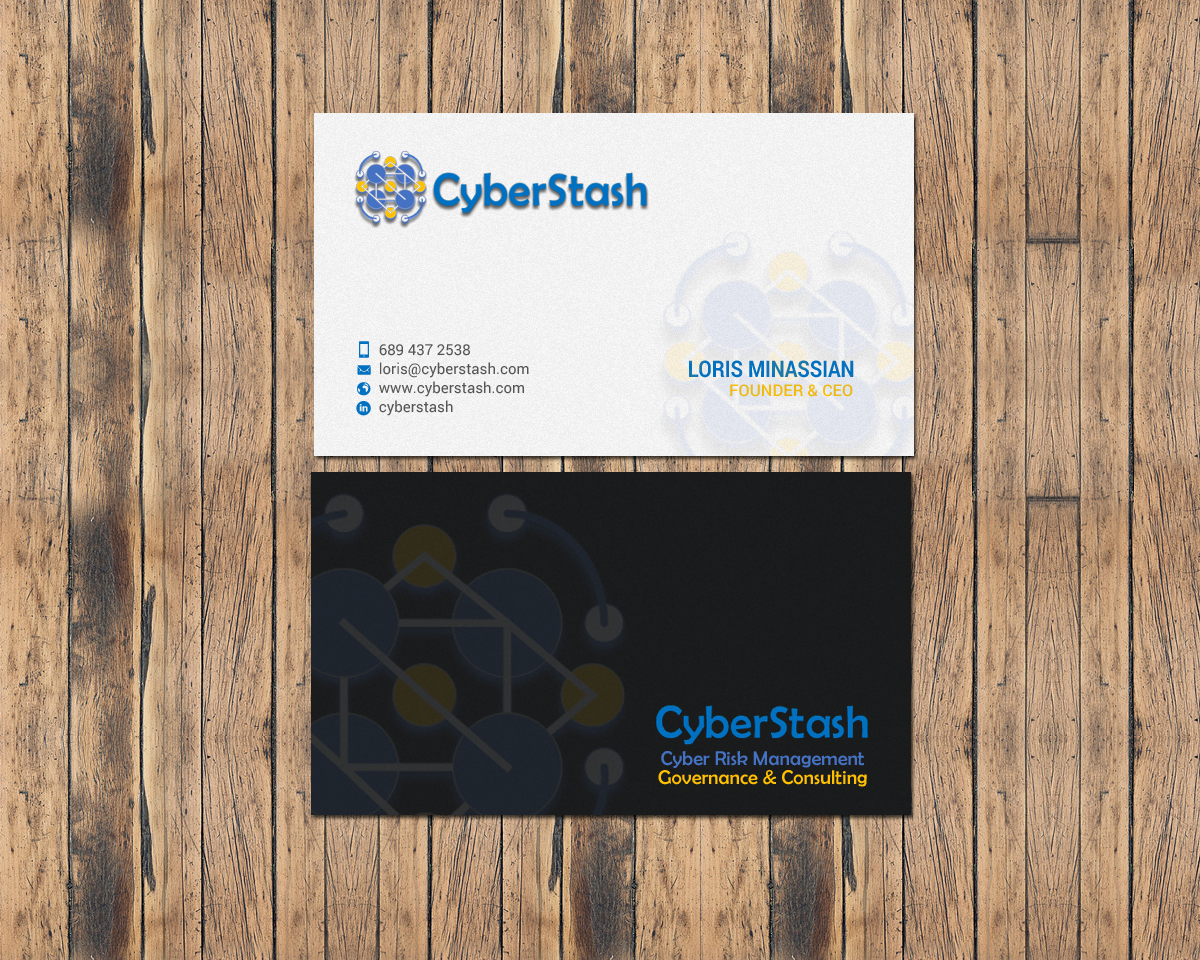 Business Card Design by chandrayaan.creative for CyberStash | Design #18827354