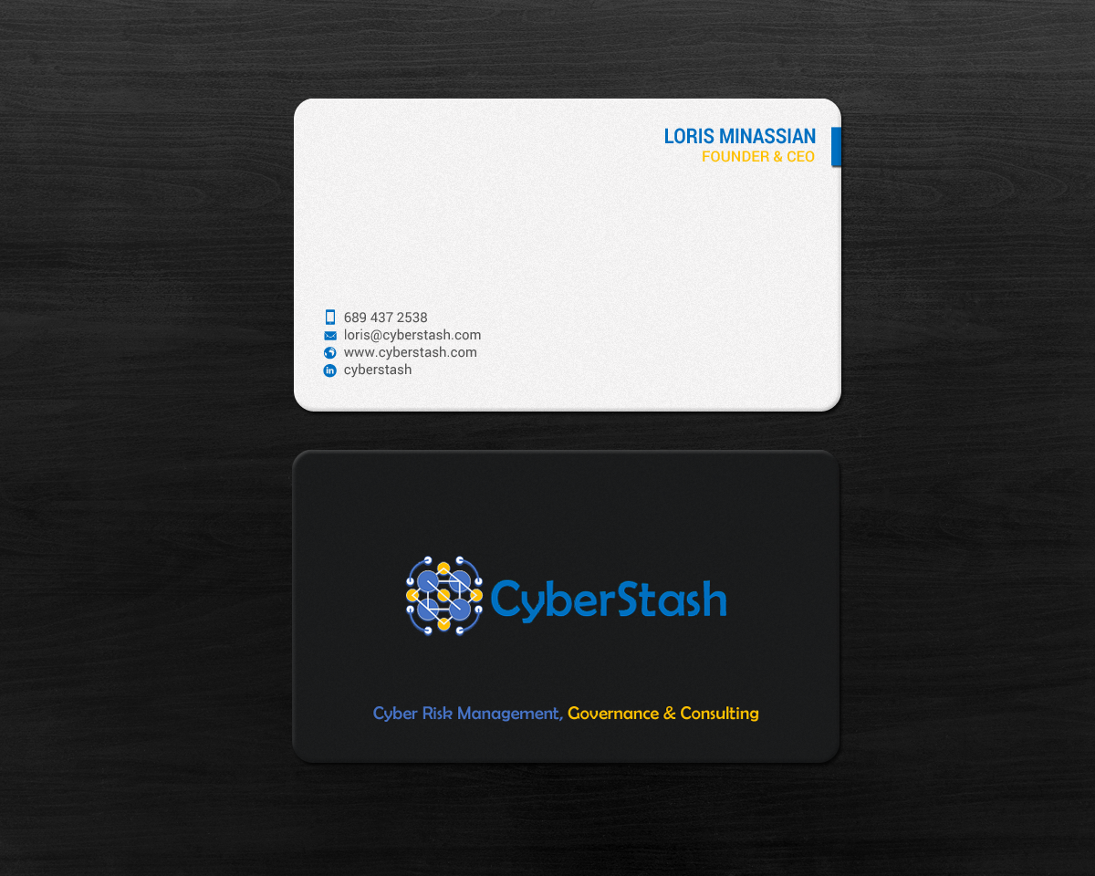 Business Card Design by chandrayaan.creative for CyberStash | Design #18827356