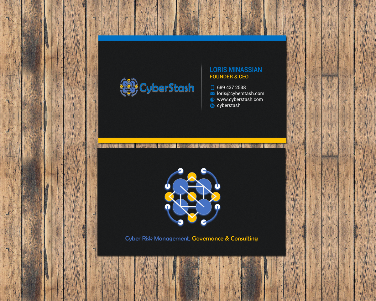 Business Card Design by chandrayaan.creative for CyberStash | Design #18827357
