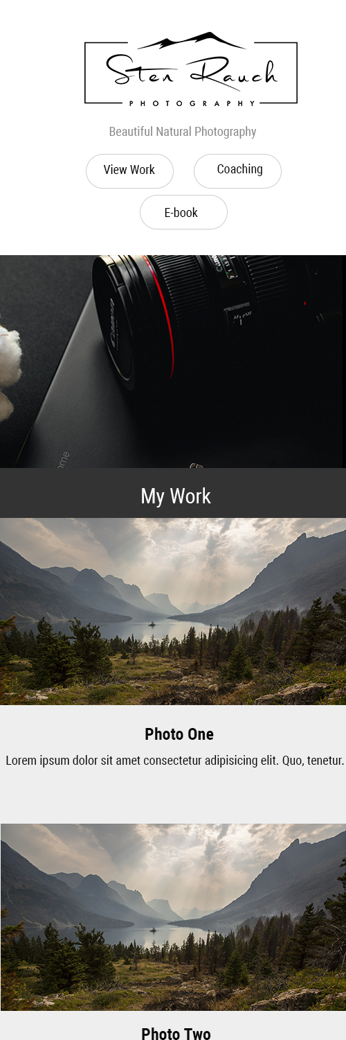 Landing Page Design by Bunga Razvan for Sten Rauch | Design #18870075