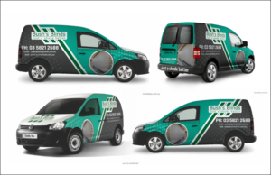 Bush's Blinds VW Caddy Car Wrap Design