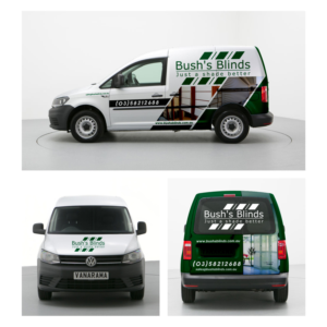 Car Wrap Design by DG+ for Bush's Blinds | Design #18810633