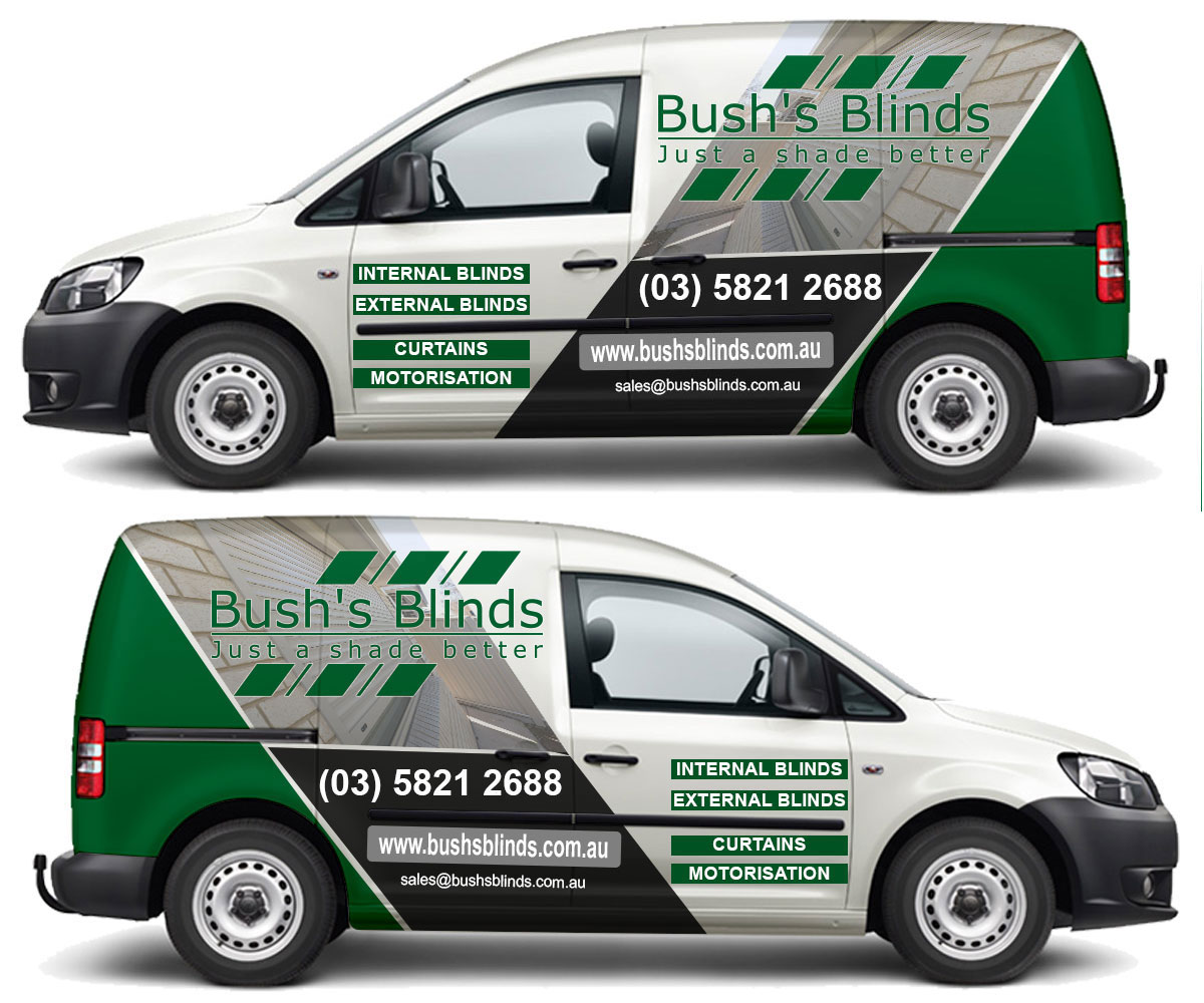 Car Wrap Design by The Faisal for Bush's Blinds | Design #18860704