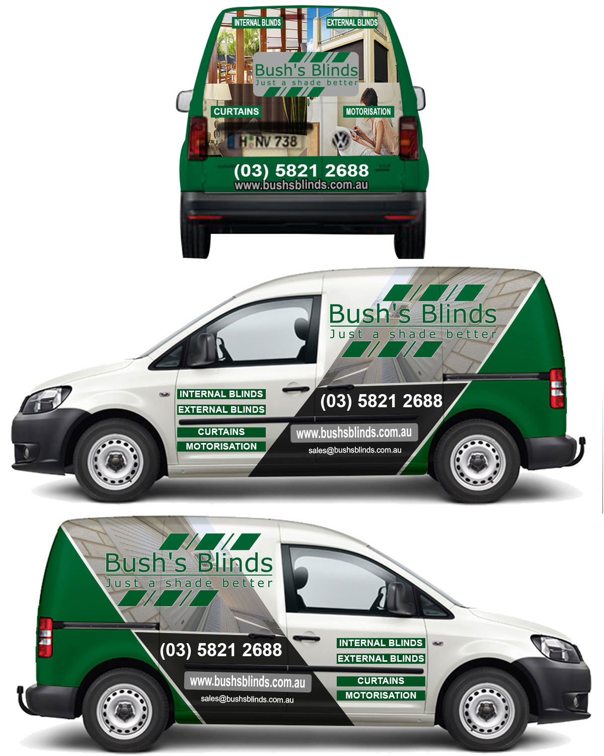 Car Wrap Design by The Faisal for Bush's Blinds | Design #18872415