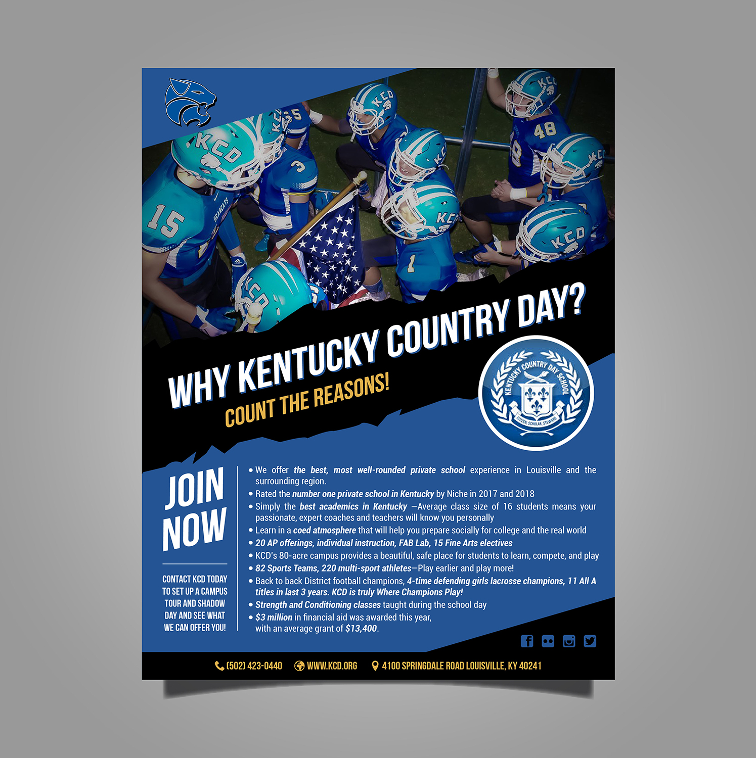 Design de Flyer par Pinky  pour Kentucky Country Day | Design #18821214