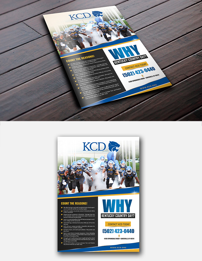 Diseño de Flyer por debdesign para Kentucky Country Day | Diseño #18814532