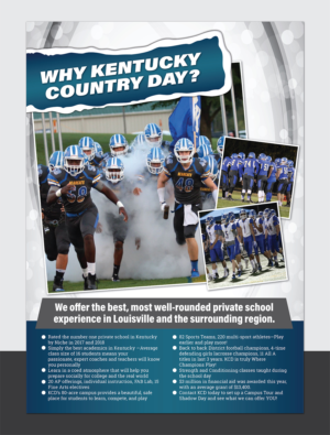 Diseño de Flyer por Deziners Zone para Kentucky Country Day | Diseño: #18816288