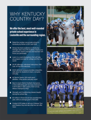 Diseño de Flyer por Deziners Zone para Kentucky Country Day | Diseño: #18816290