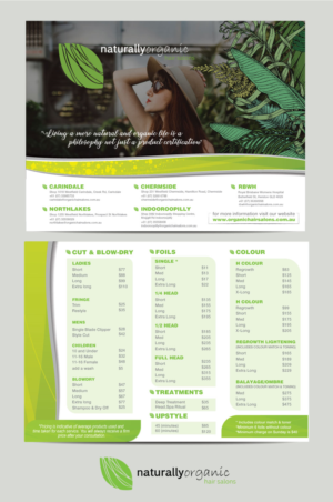 Service Menu refresh 2018 Update of menu pricing | Design de Flyer par vcreatived