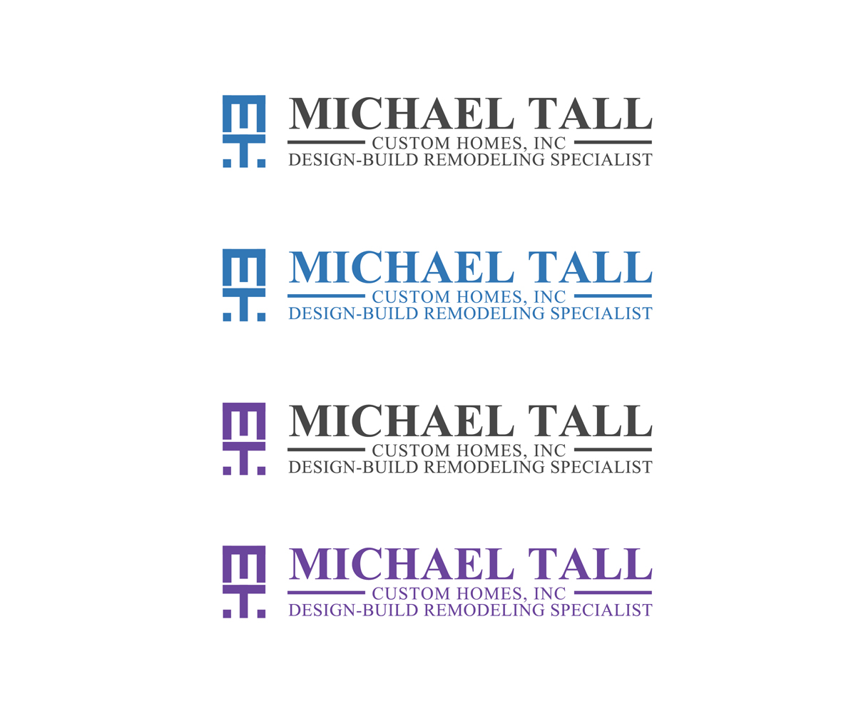 Logo Design by Aqeel Momin for Michael Tall Custom Homes, Inc | Design #18880548