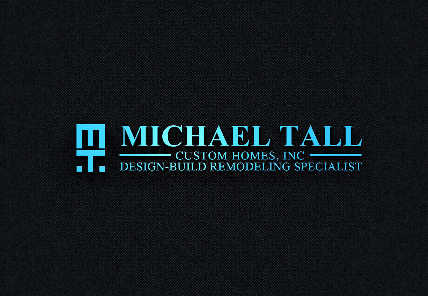 Logo-Design von Aqeel Momin für Michael Tall Custom Homes, Inc | Design #18880571