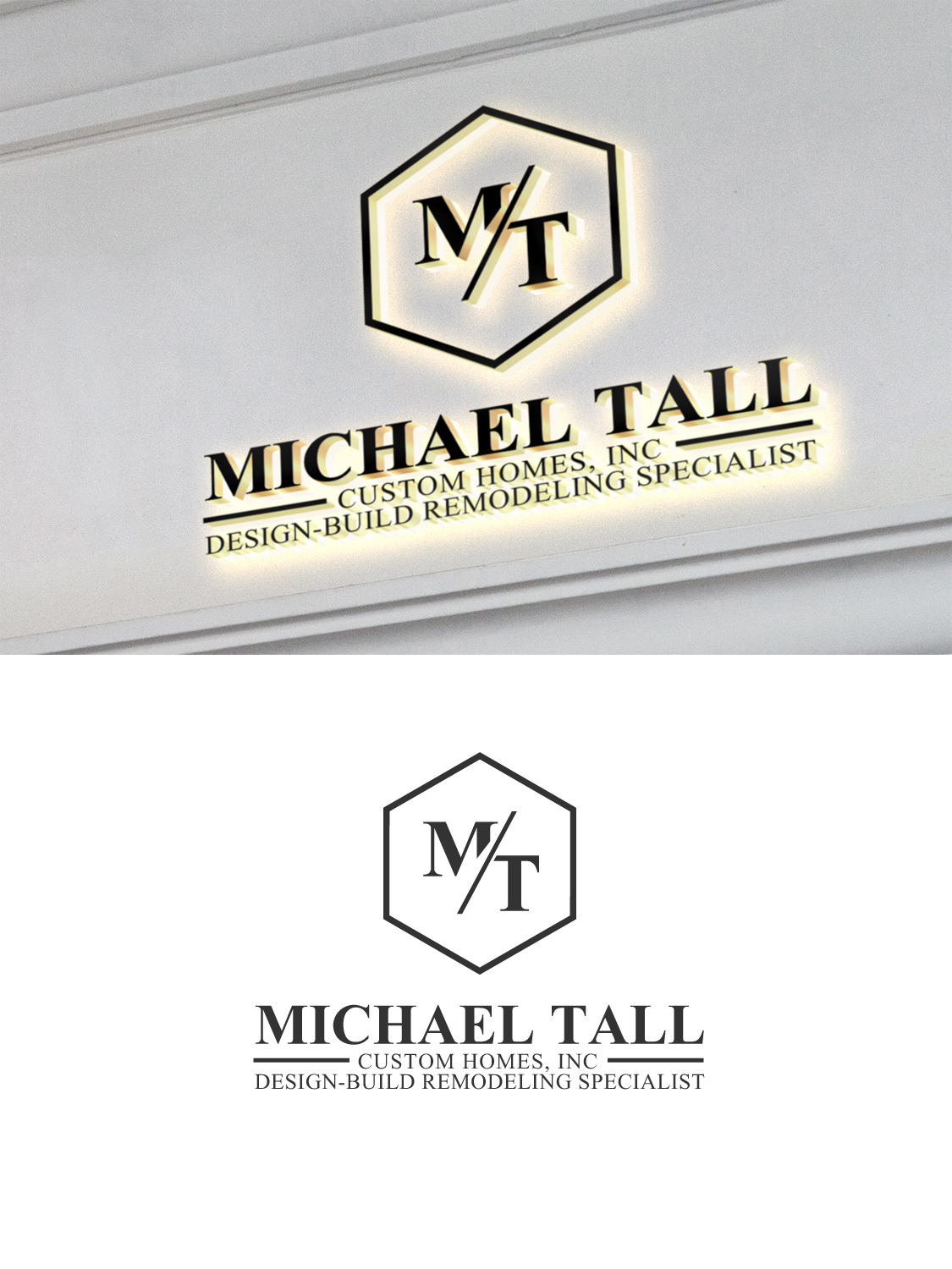 Diseño de Logo por Aqeel Momin para Michael Tall Custom Homes, Inc | Diseño #18896036