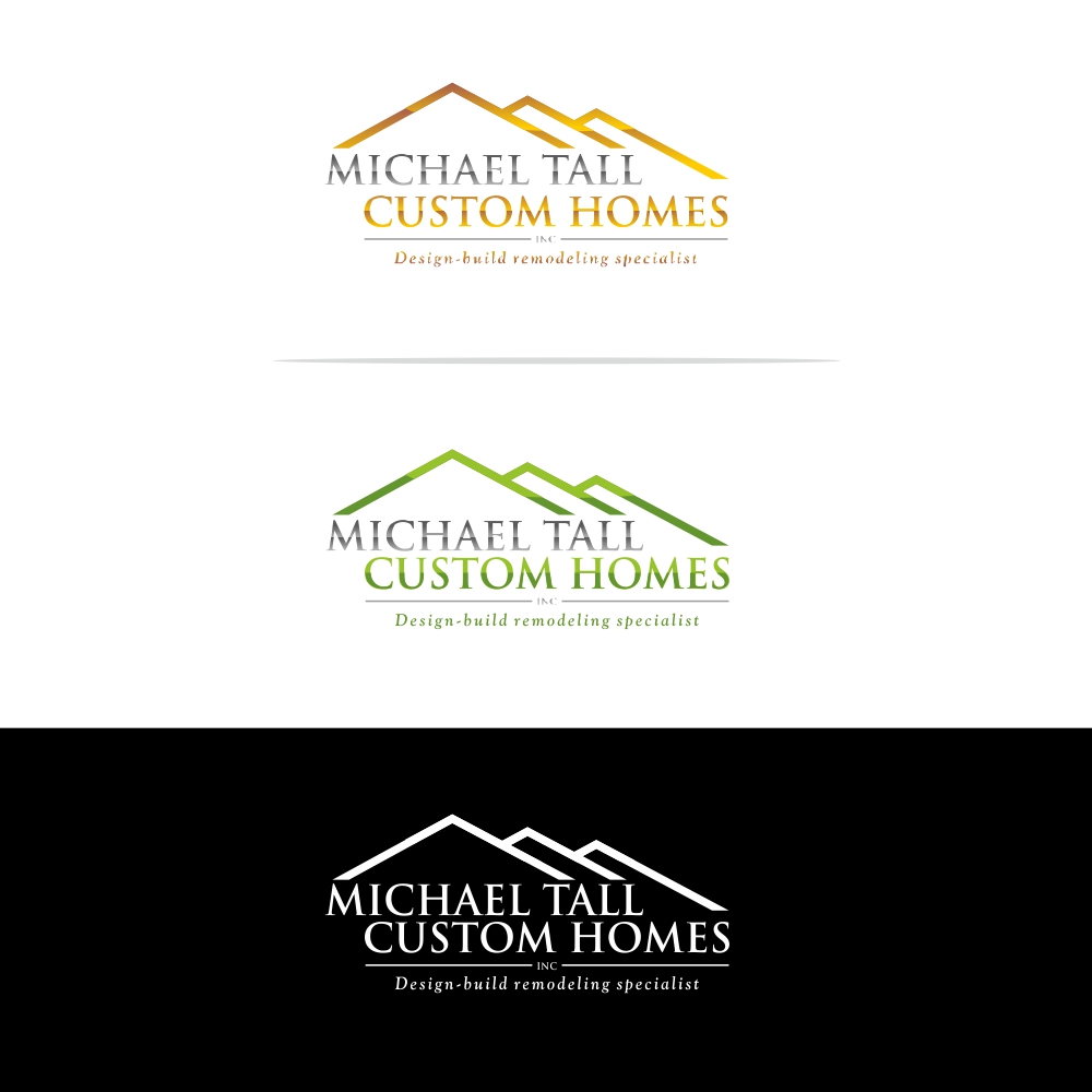 Logo Design by Basksh Designs for Michael Tall Custom Homes, Inc | Design #18936737