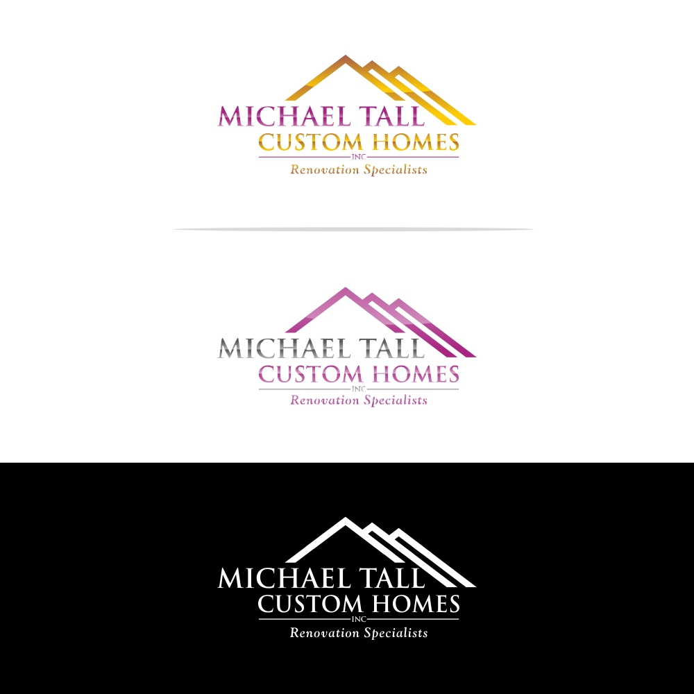 Logo Design by Basksh Designs for Michael Tall Custom Homes, Inc | Design #18950069