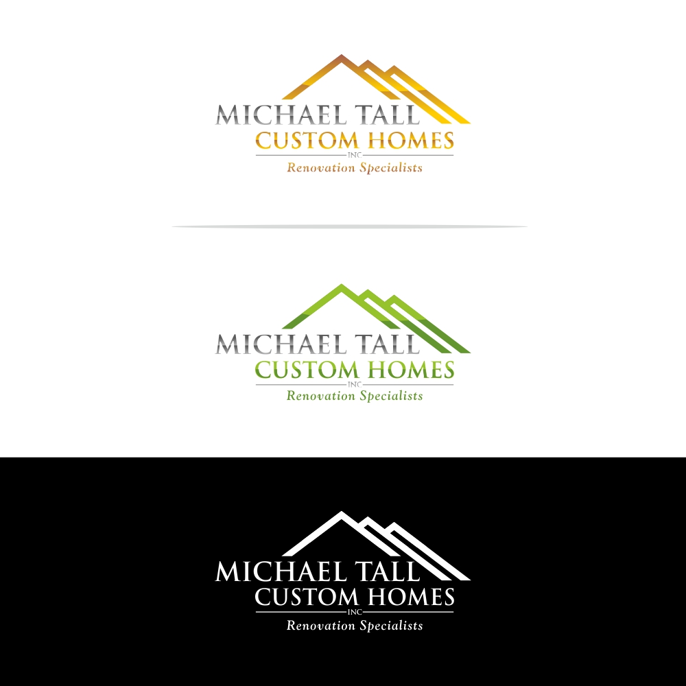 Logo Design by Basksh Designs for Michael Tall Custom Homes, Inc | Design #18950070