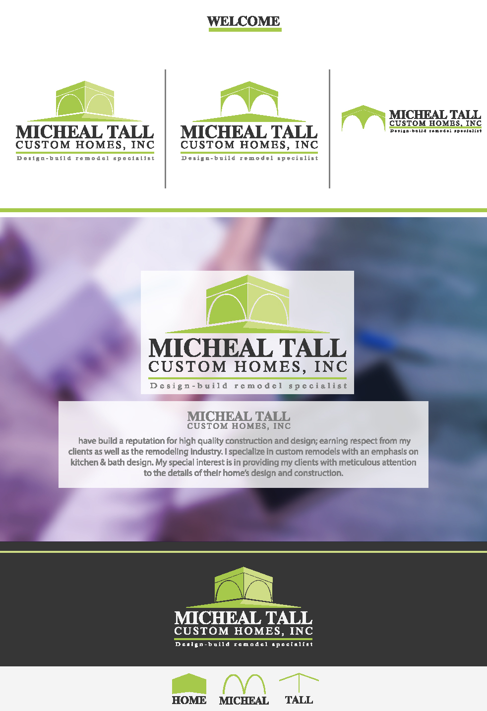 Logo-Design von bassemsamir für Michael Tall Custom Homes, Inc | Design #18888655