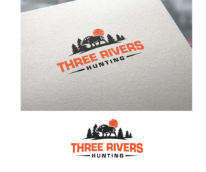 Three Rivers, Three Rivers Hunters or Three Rivers Hunting maybe with a line that says Success through Educaton or something like that. | Logo Design by Ena