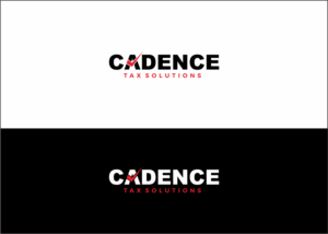 Most of the logo should display the name “cadence” with the words “tax solutions” in a much smaller font below or next to.   The font should be sans serif.  | Logo Design by Gree™