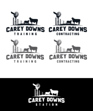 Carey Downs Station (But it also needs to have an editable sub heading to add our sub businesses (such as Stock Licks, Station Stay, Catering and others) | Logo Design by StudioD™